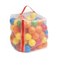 Set de 100 balles plastiques multicouleurs