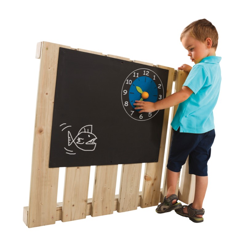 HIPPO 2IN1 TABLEAU NOIR POUR ENFANTS AVEC CRAIE TIROIR MARQUEURS VERT