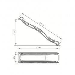 Toboggan Yulvo H-120 cm vert pomme